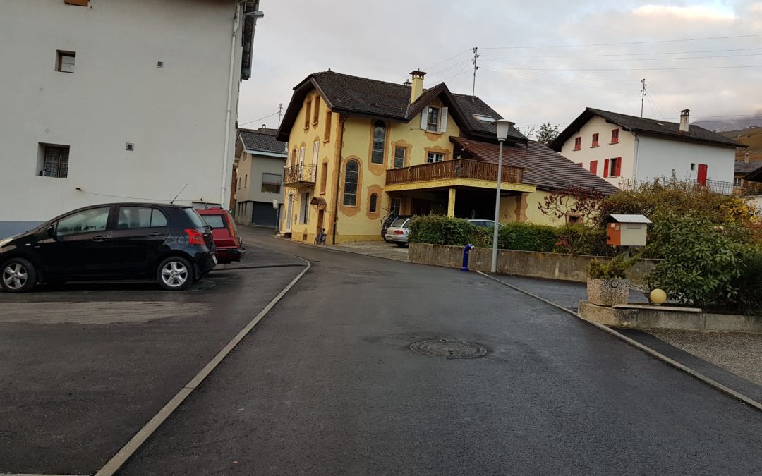 Réfection de la rue des Raëres – Conthey