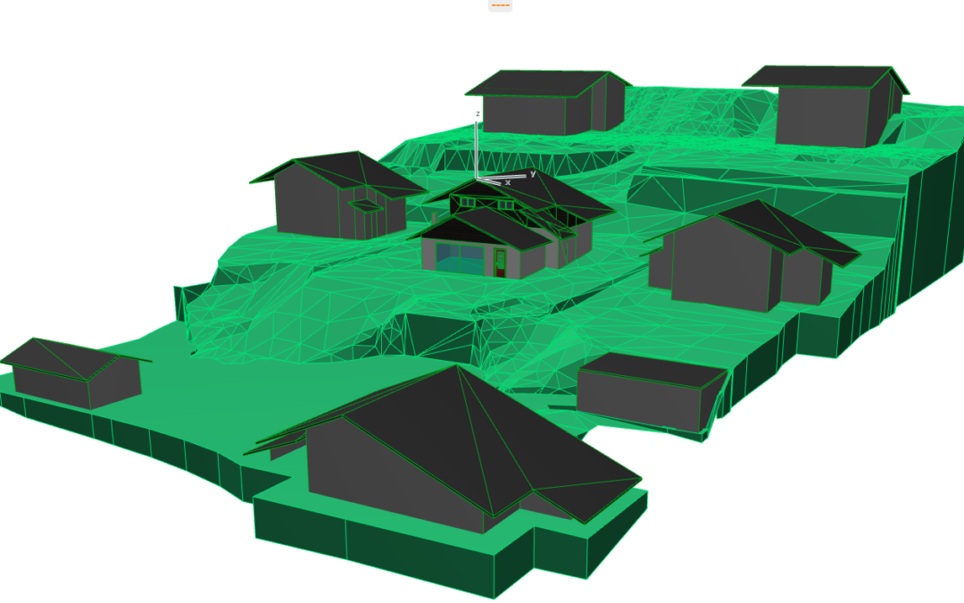 Relevé topographique et toitures pour Archicad