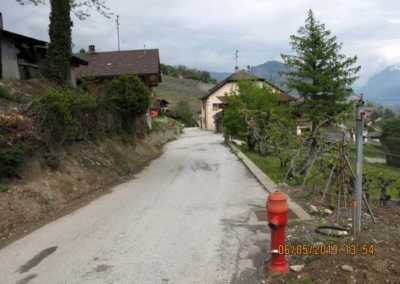 Réfection  des équipements et de la route des Fermes