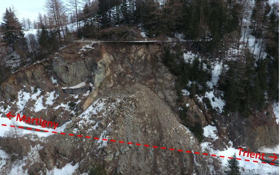 Glissement de terrain de la Forclaz (Trient)