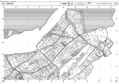 Mensuration Surfaces Agricoles Utiles (SAU) de la commune de Conthey