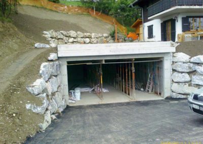Construction d’un garage enterré